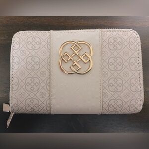 Wallet leather Daisy Fuentes gold